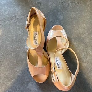 Size 42 beige/pinkish Jimmy Choo wedges. Unworn.